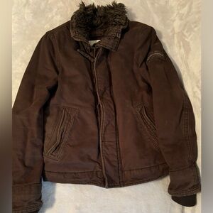 Abercrombie Kids Youth Adirondack Faux Fur Lined Jacket Size Large